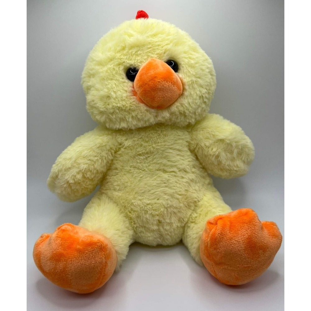 Duck Yellow Soft Cuddly Stuffed Animal 13" Easter Plush Cute Cuddly